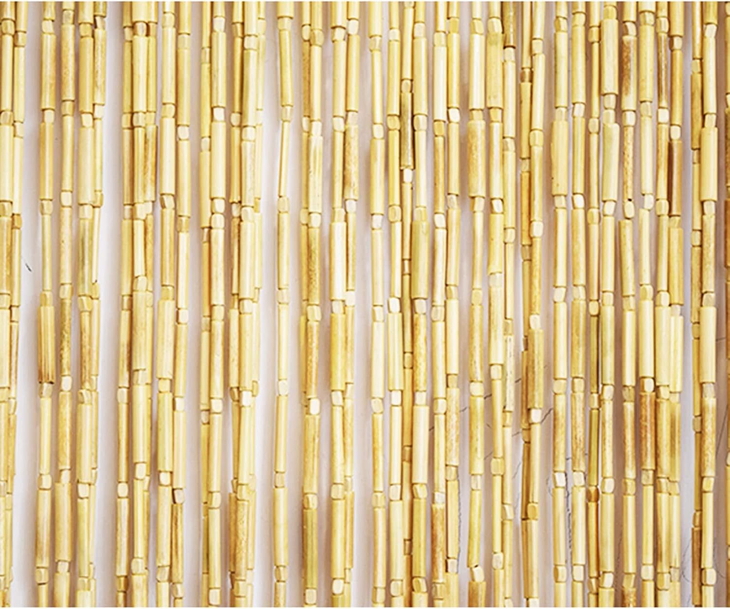 GDMING Natural Bamboo and Wood Beaded Curtain for Doorways and Windows