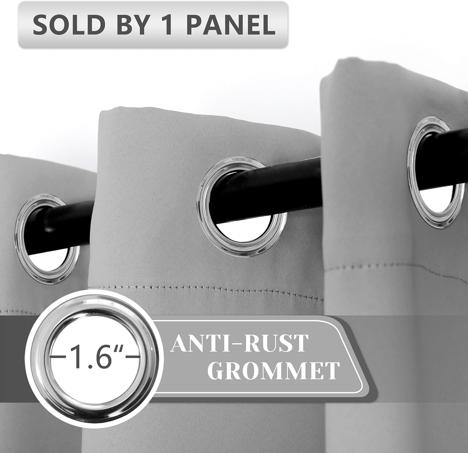 AOSKY Door Curtains for Privacy and Light Blocking