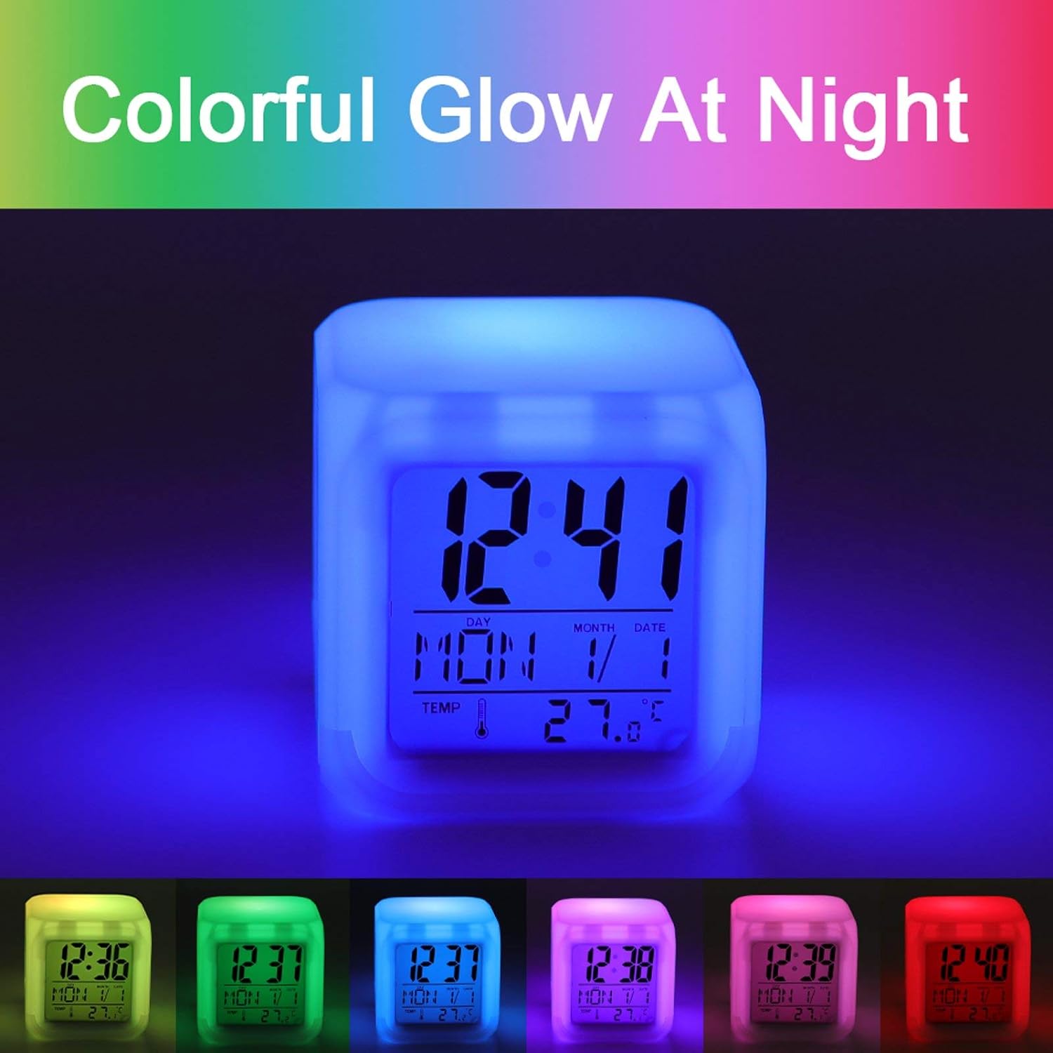 Novastar Stars Night Sky Print LED Alarm Clock