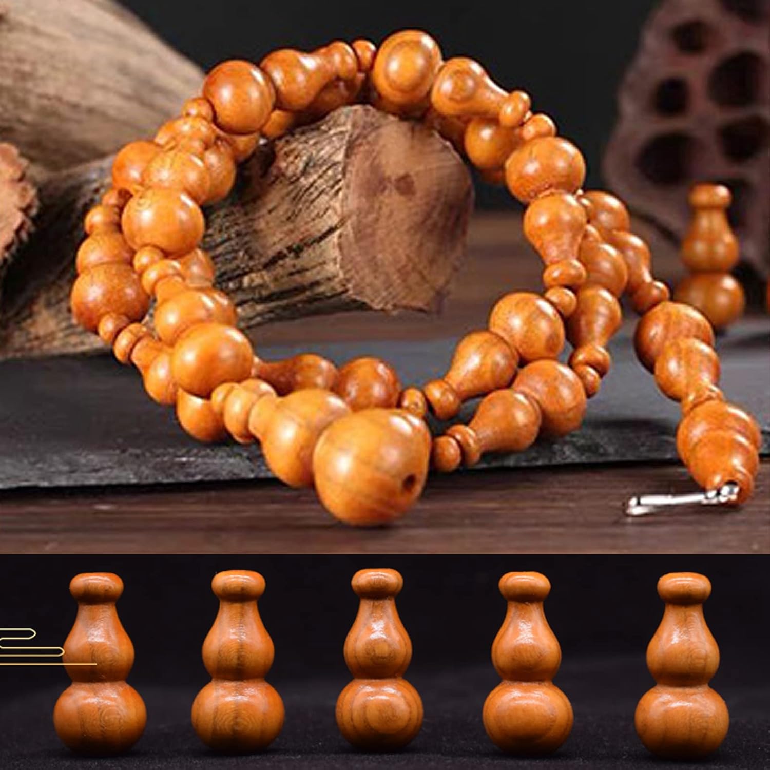KDDEON Wooden Bead Curtain for Home Decor