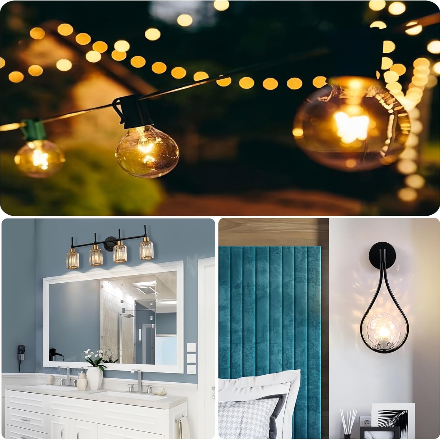 25 Watt Wax Warmer Bulbs 6-Pack Dimmable G40 Bulbs for Scentsy Warmers