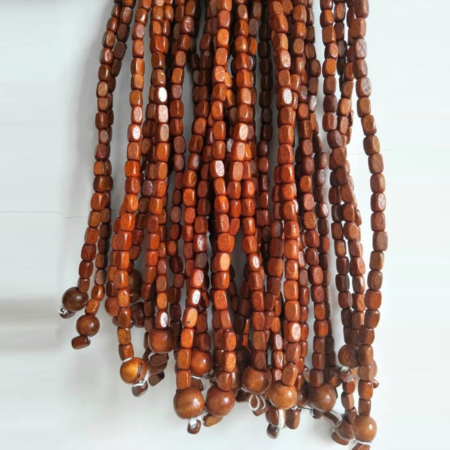 Natural Bamboo Beaded Door Curtain for Privacy