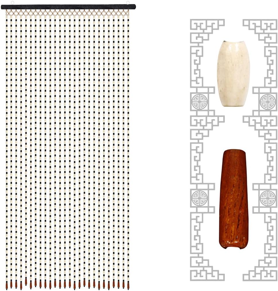 27 Strands Wood Beaded Curtain Door Divider 90x175cm