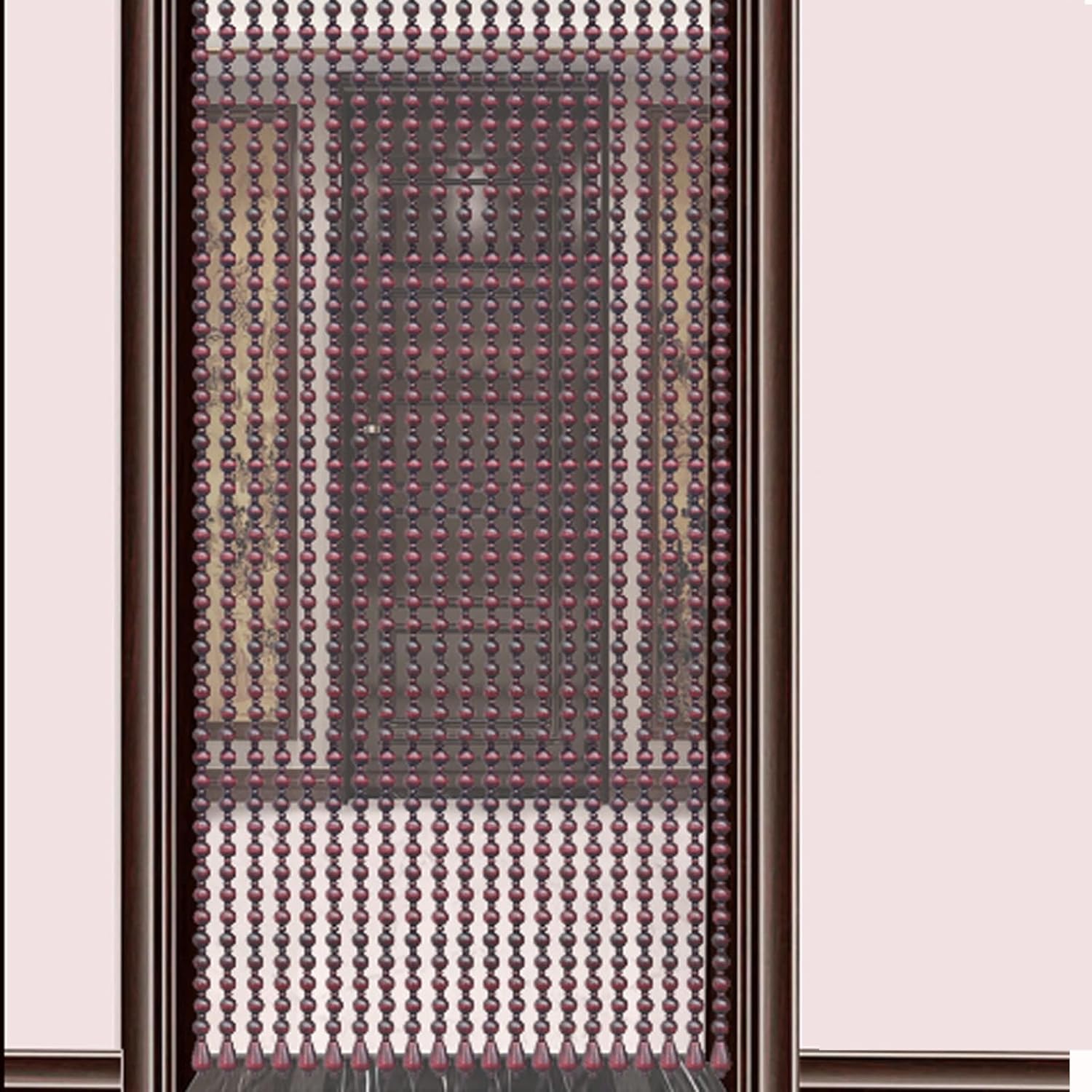 Natural Wooden Beaded Curtains for Room Division