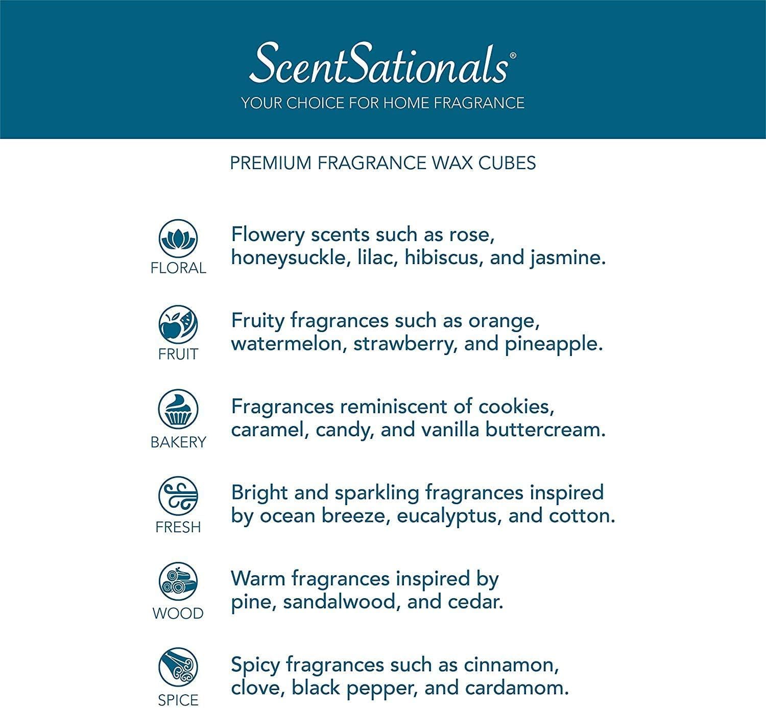 Scentsationals Wax Melts - Zen Fragrance 24 Cubes