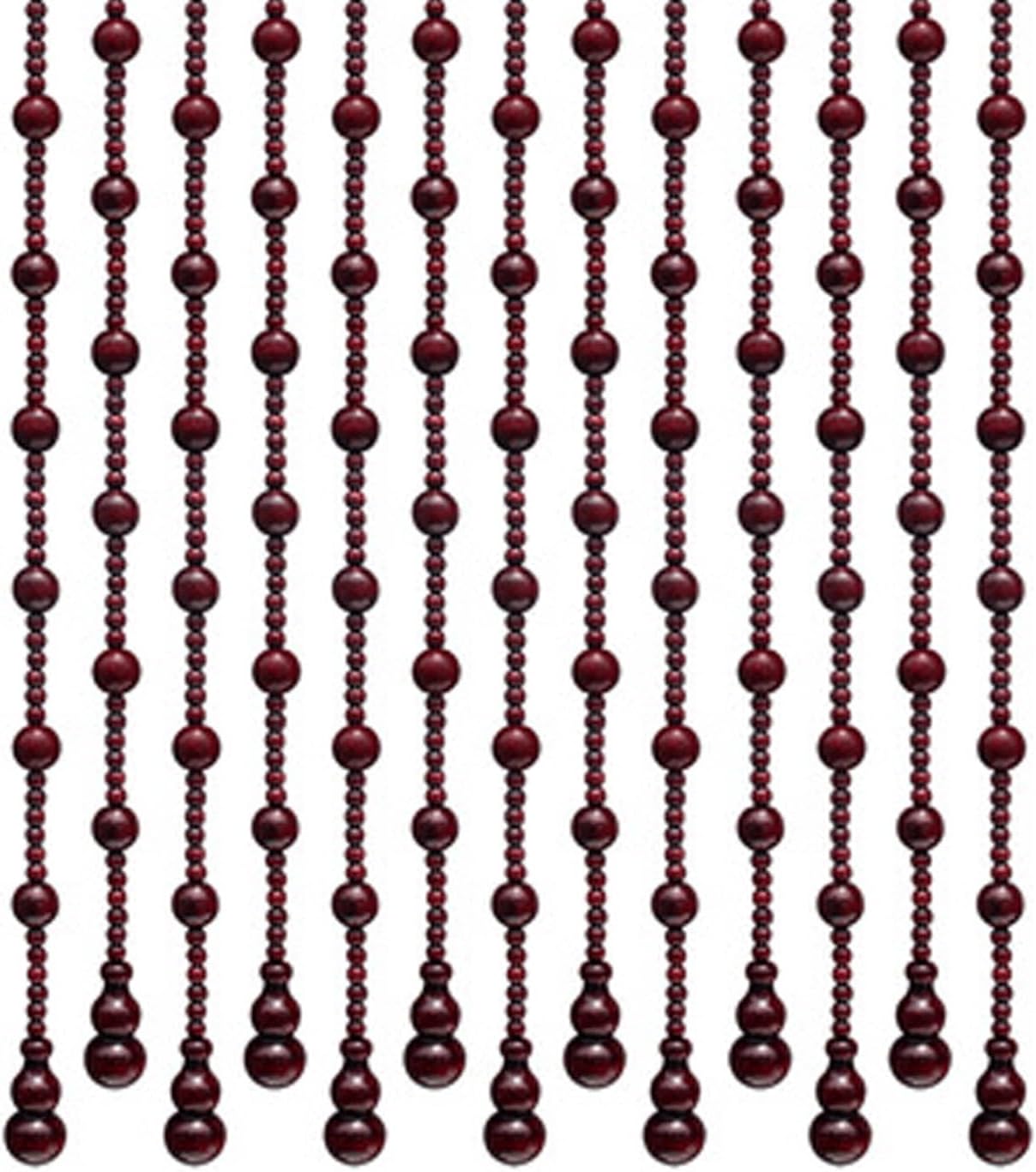 NESLAY Natural Wooden Beaded Curtain for Room Divider