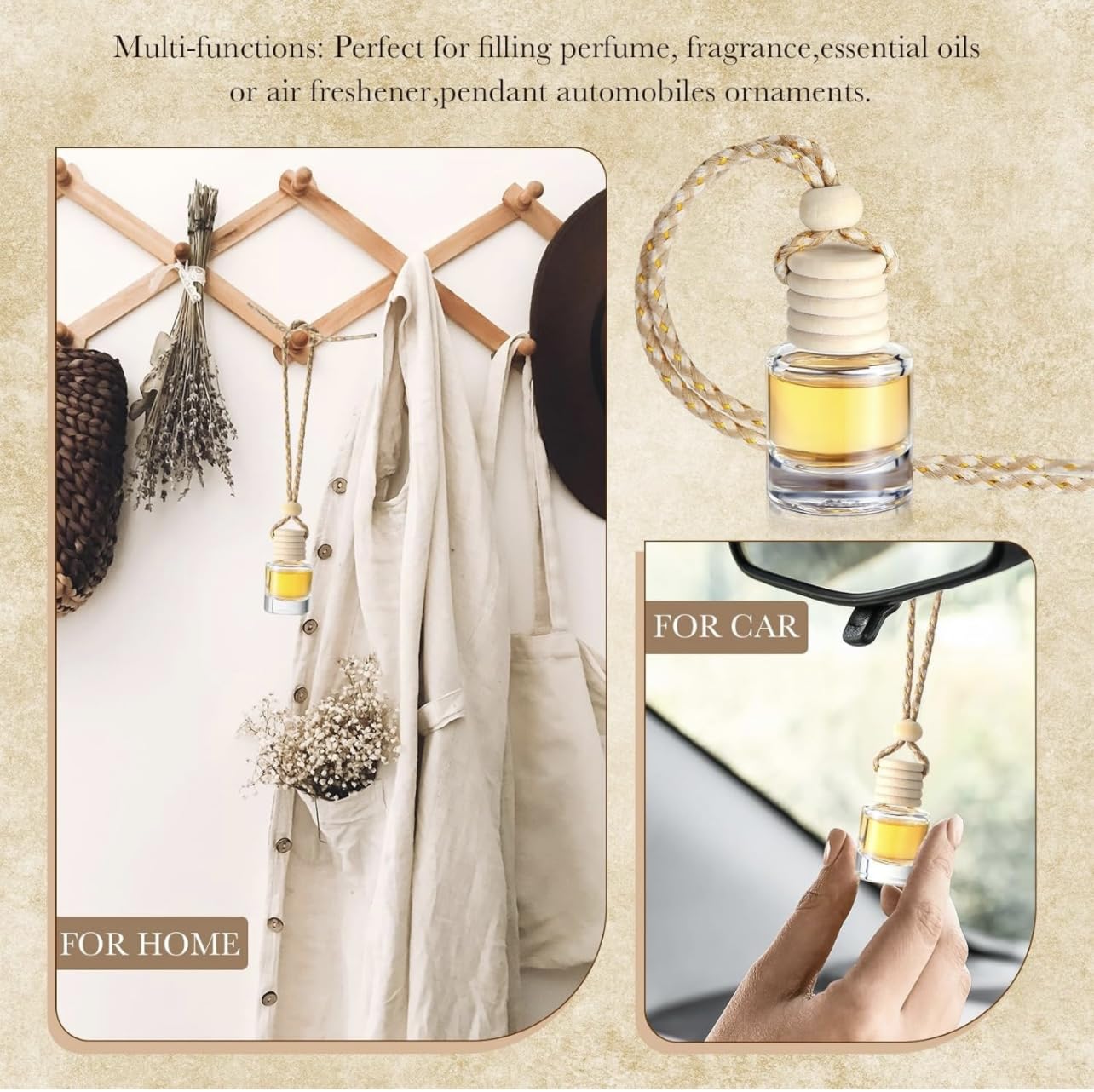 Frankincense Myrrh Car Diffuser - 8ml Glass