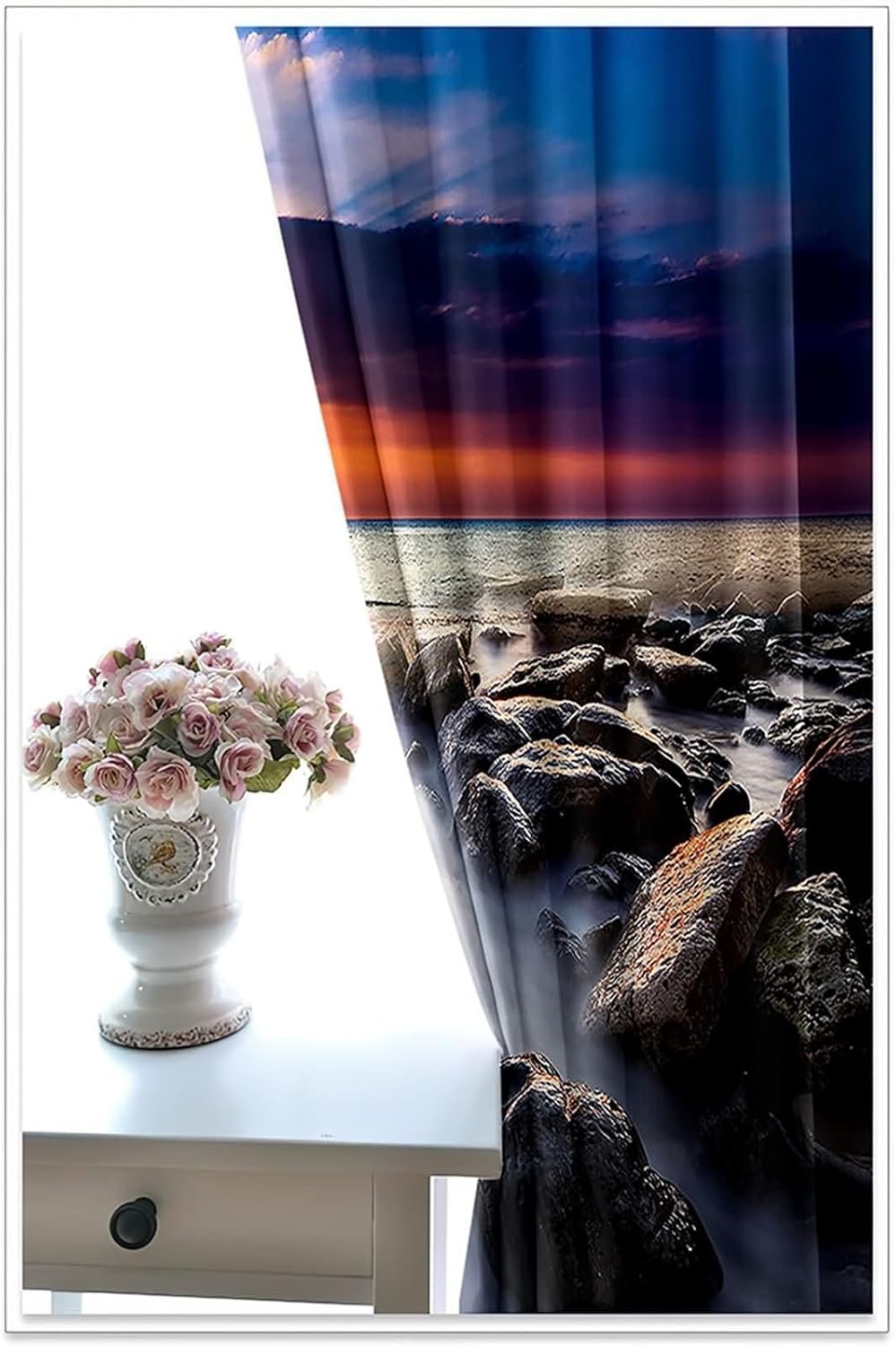 Homxi Curtains Dining Room 2 Panels Set Blackout
