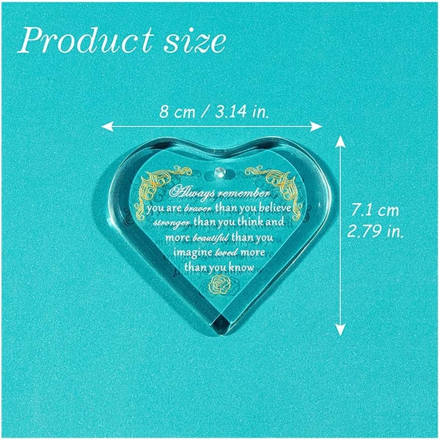 SAIYI K9 Crystal Handmade Heart Hanging Ornament Gift for Mom and Couples