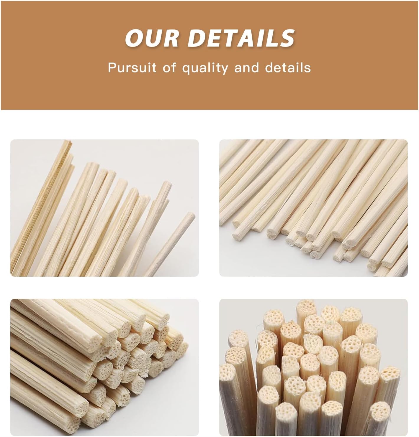 MysticHome 24 PCS Reed Diffuser Sticks for Home and Bedroom