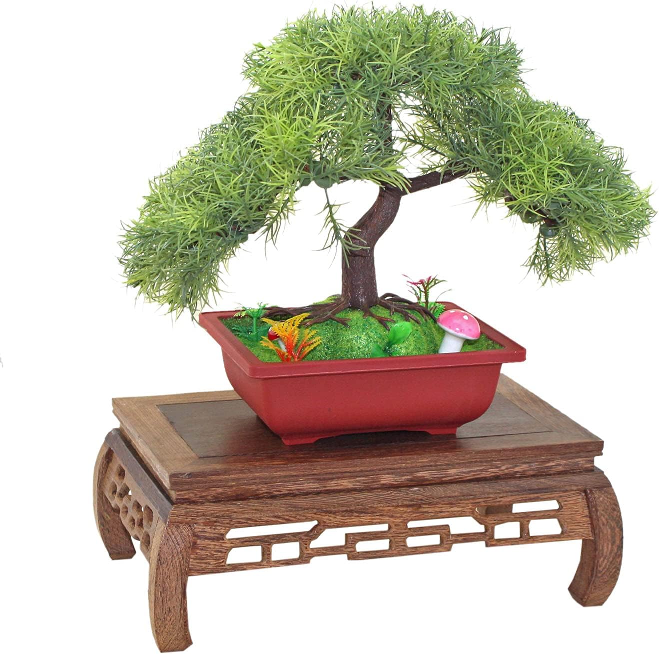 GOLDYWENDY Oriental Style Rosewood Pedestal Stand