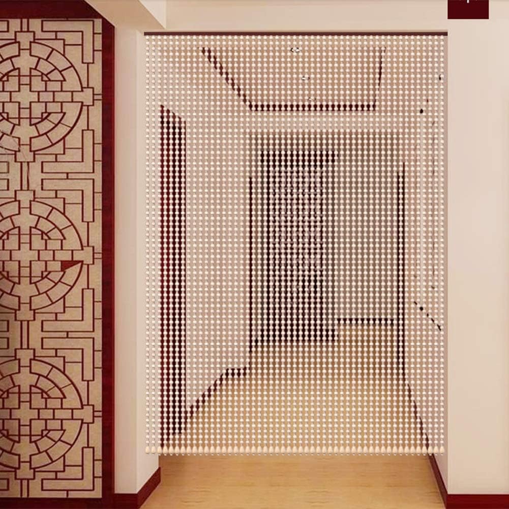 Etlegor Wood Beaded Curtain for Door Natural Decor Panel