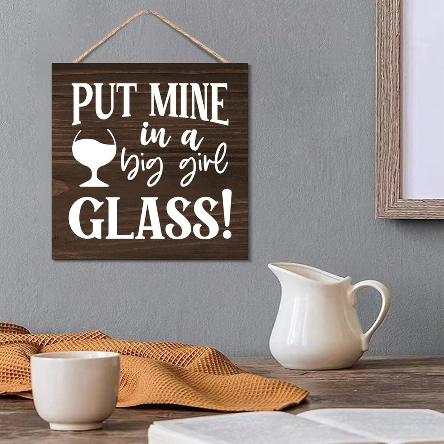 Rustic Wood Wall Art Decor Motivational Sign