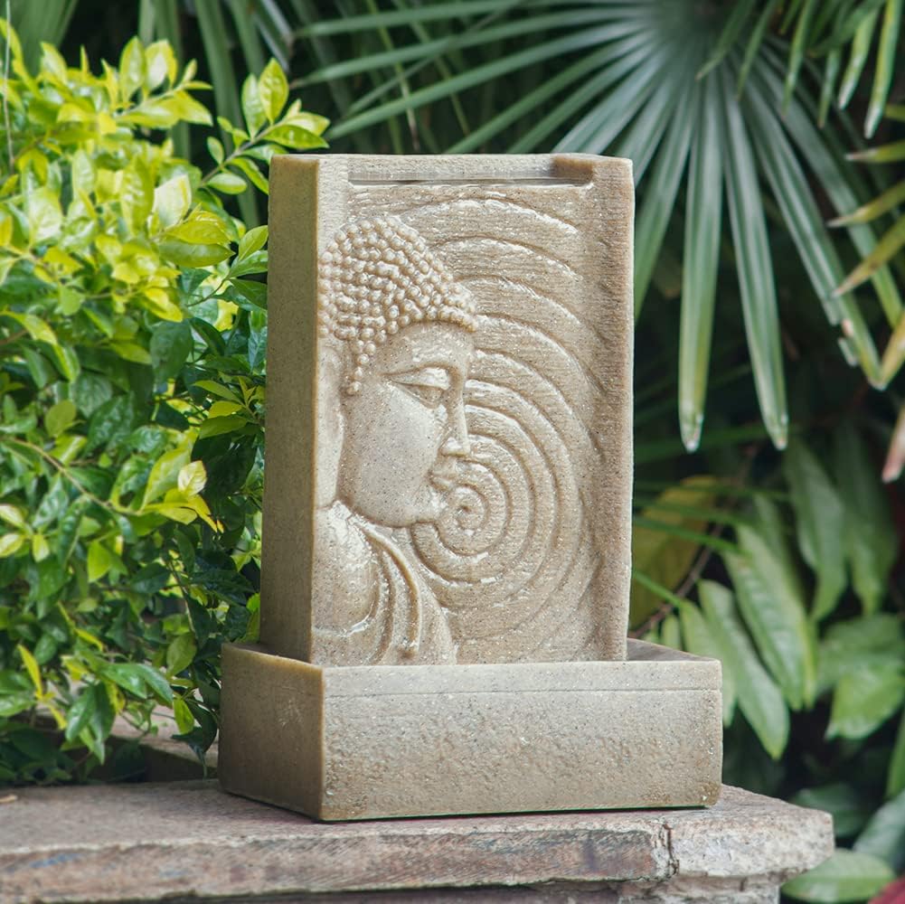 9x65x14 Indoor Buddha Water Fountain with LED Light