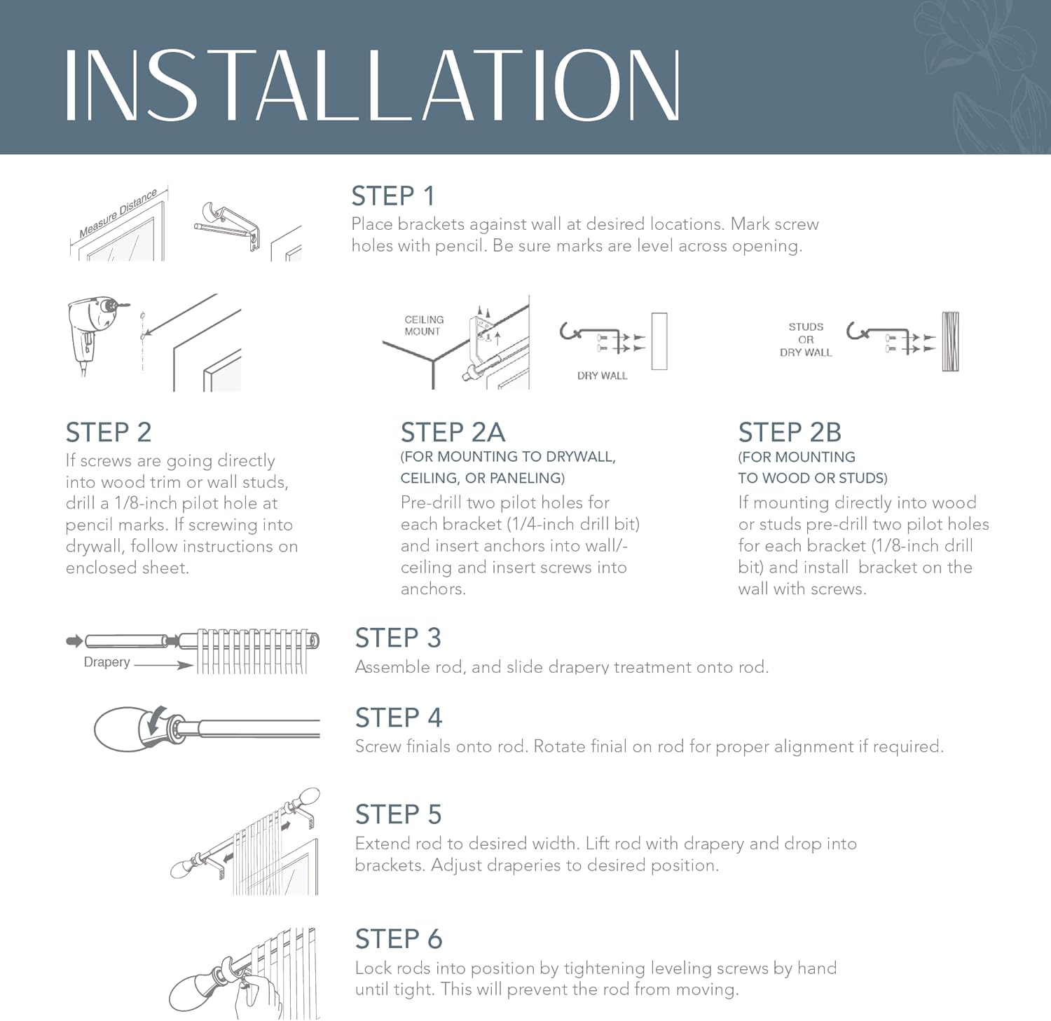 Elrene Florence Single Curtain Rod with Square Finials 1 Inch Diameter Soft Gold 28X48