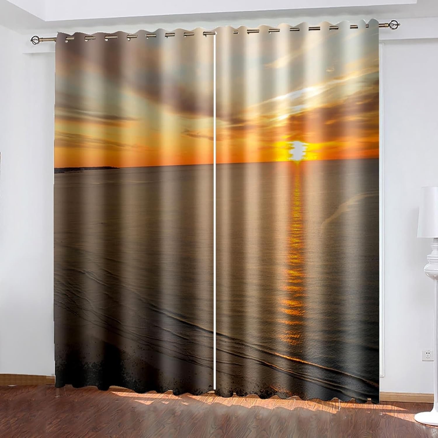 Homxi Blackout Curtains 2 Piece 2 x 38W x 63H In