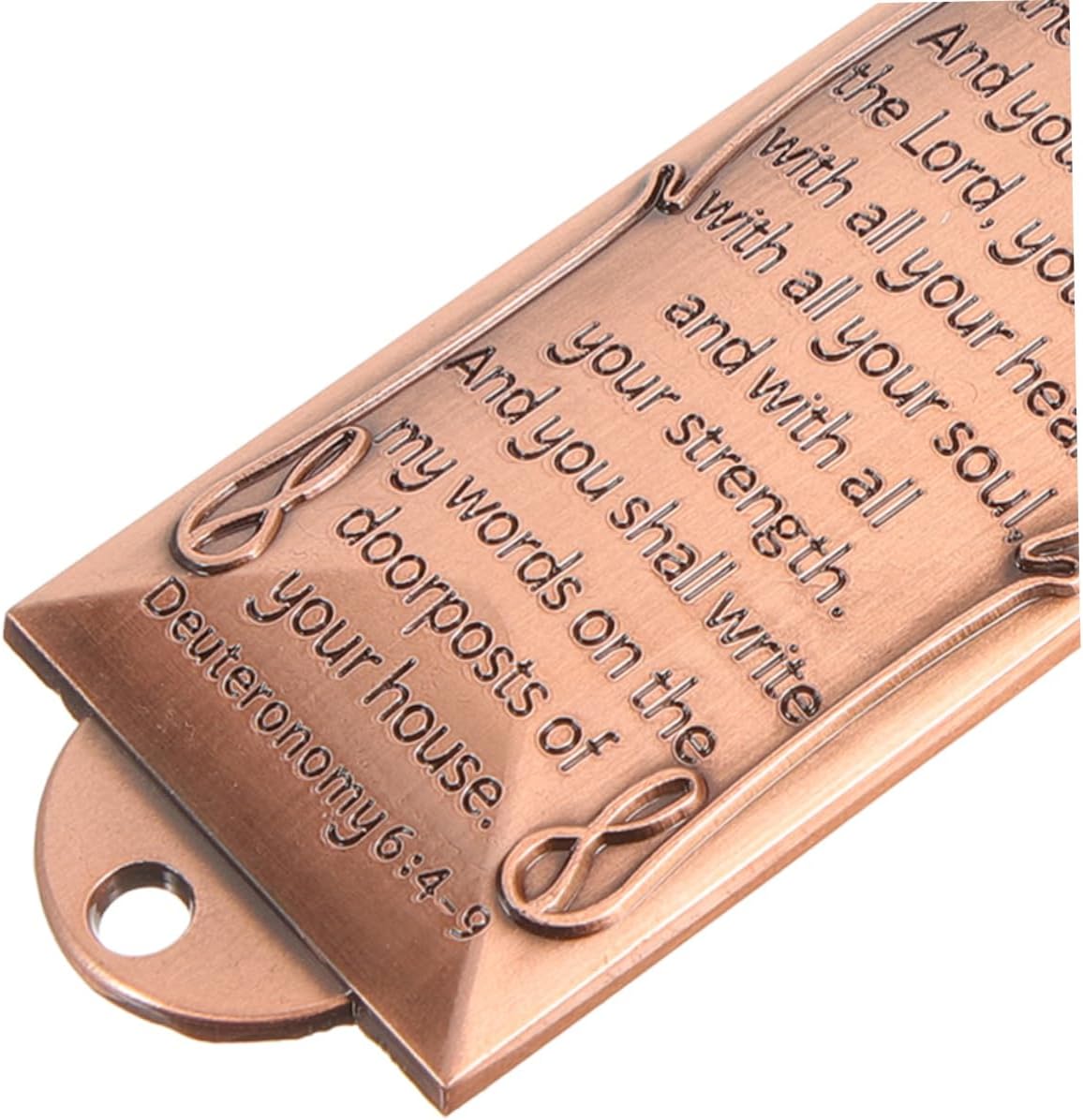 Wakauto 2pcs Jewish Mezuzah Door Decor with Scroll