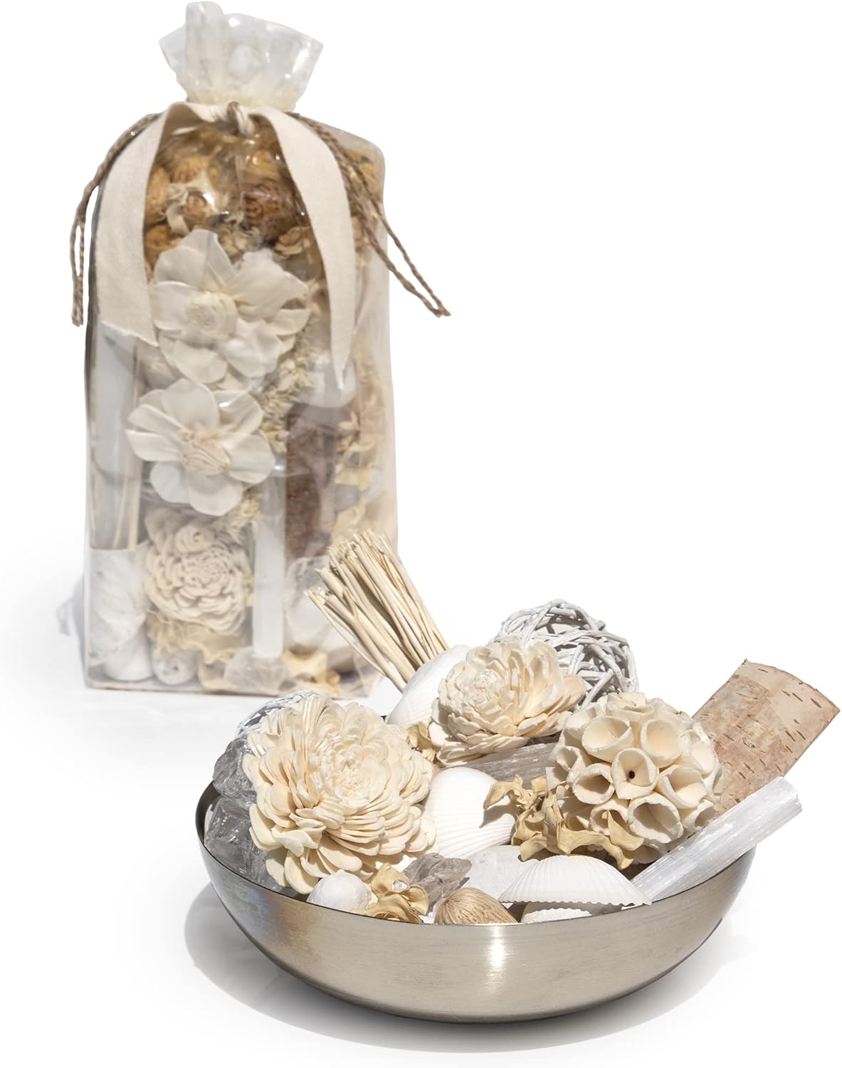 ANDALUCA 20 oz Botanical Potpourri with Selenite Crystals