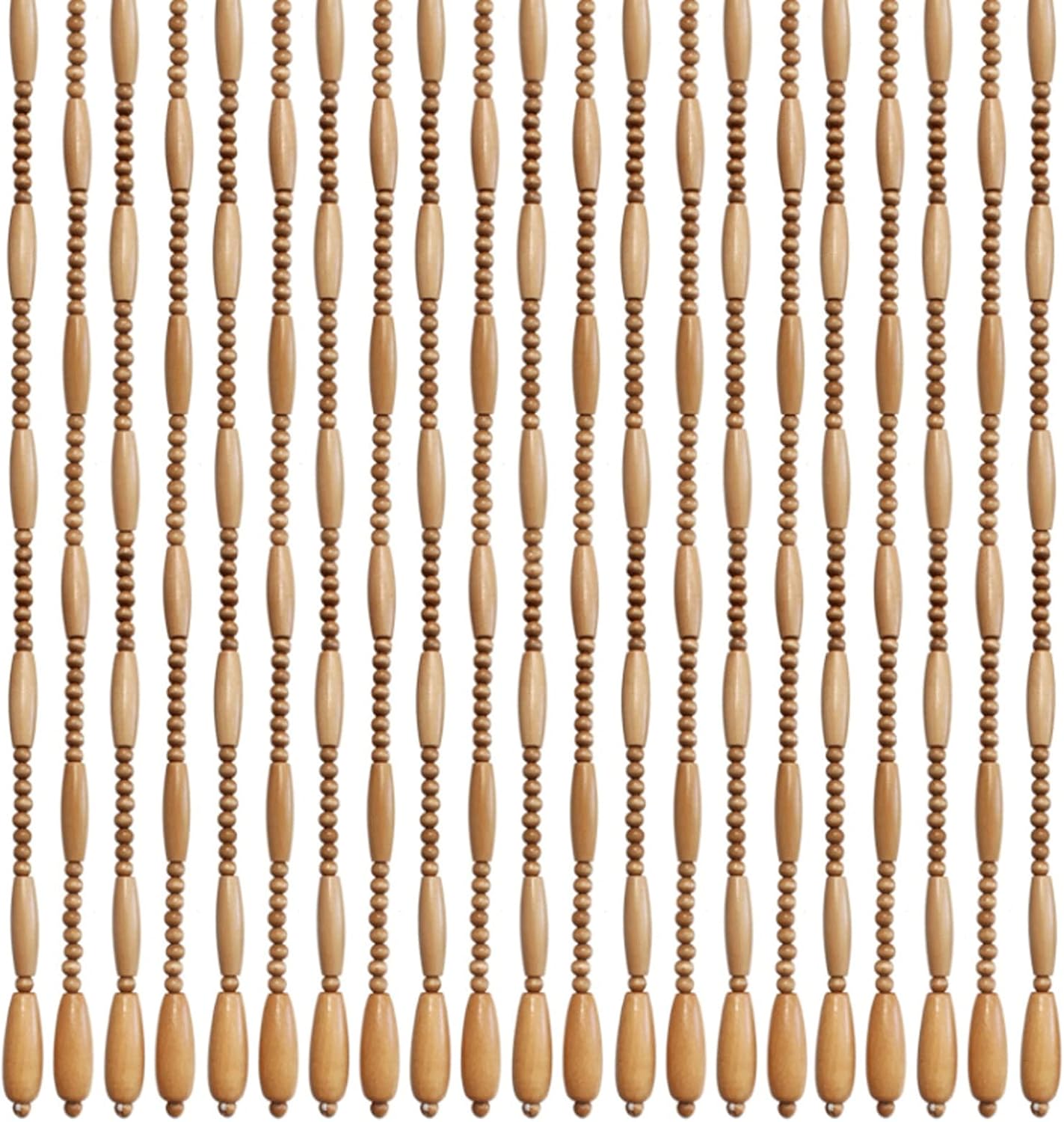 Natural Wooden Beaded Curtains Door Decor