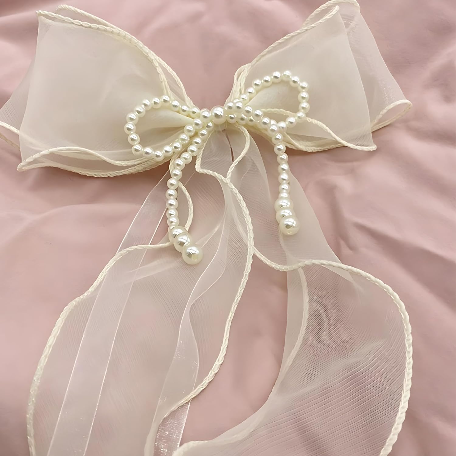 Turbokey Bowknot Curtain Tieback Set Pink