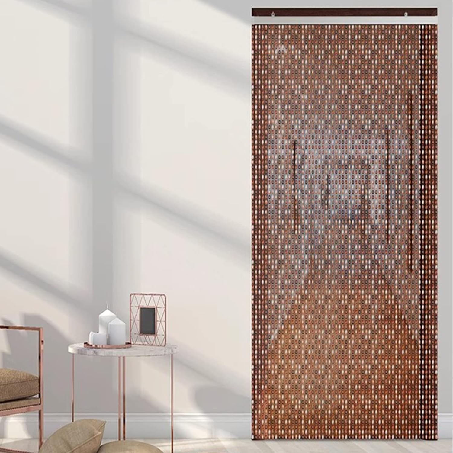 EMYJAY Green Beaded Door Curtain 80x180cm