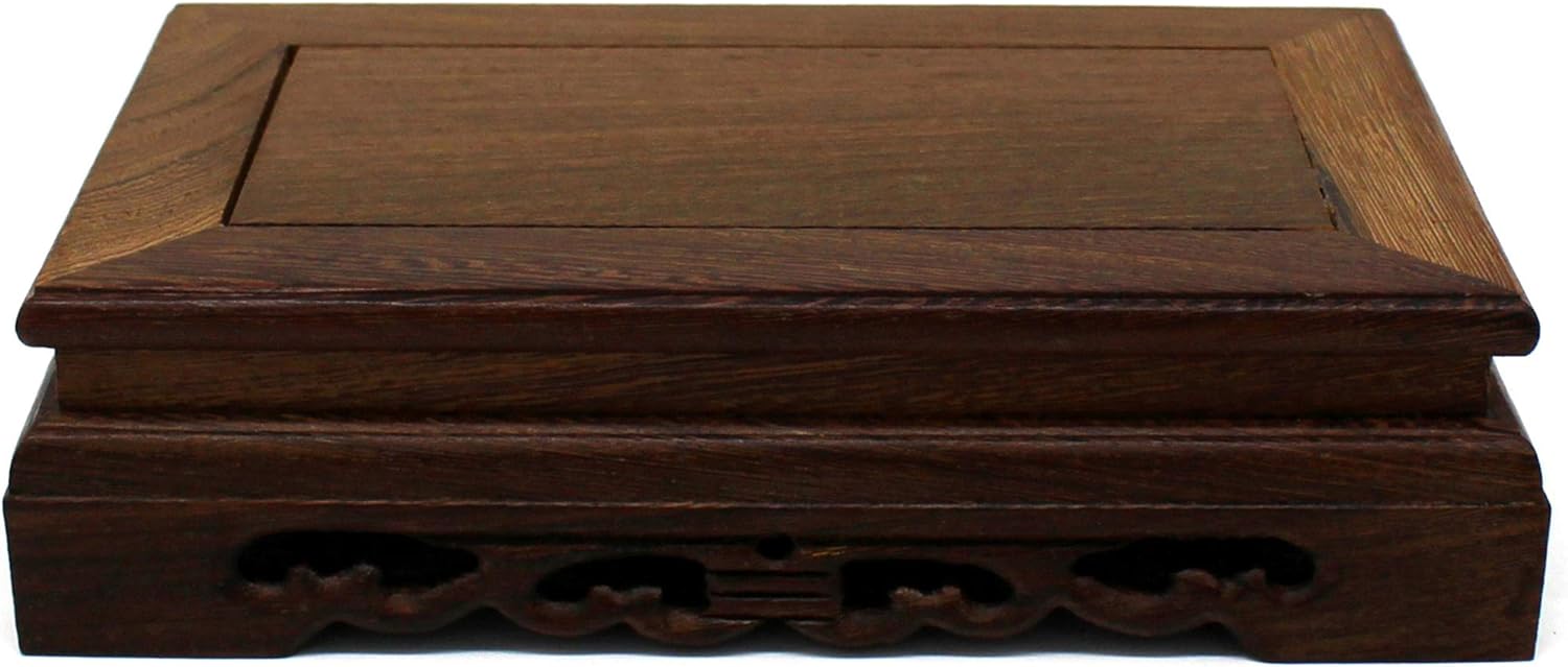Rustic Rosewood Rectangle Display Stand 85 Inch