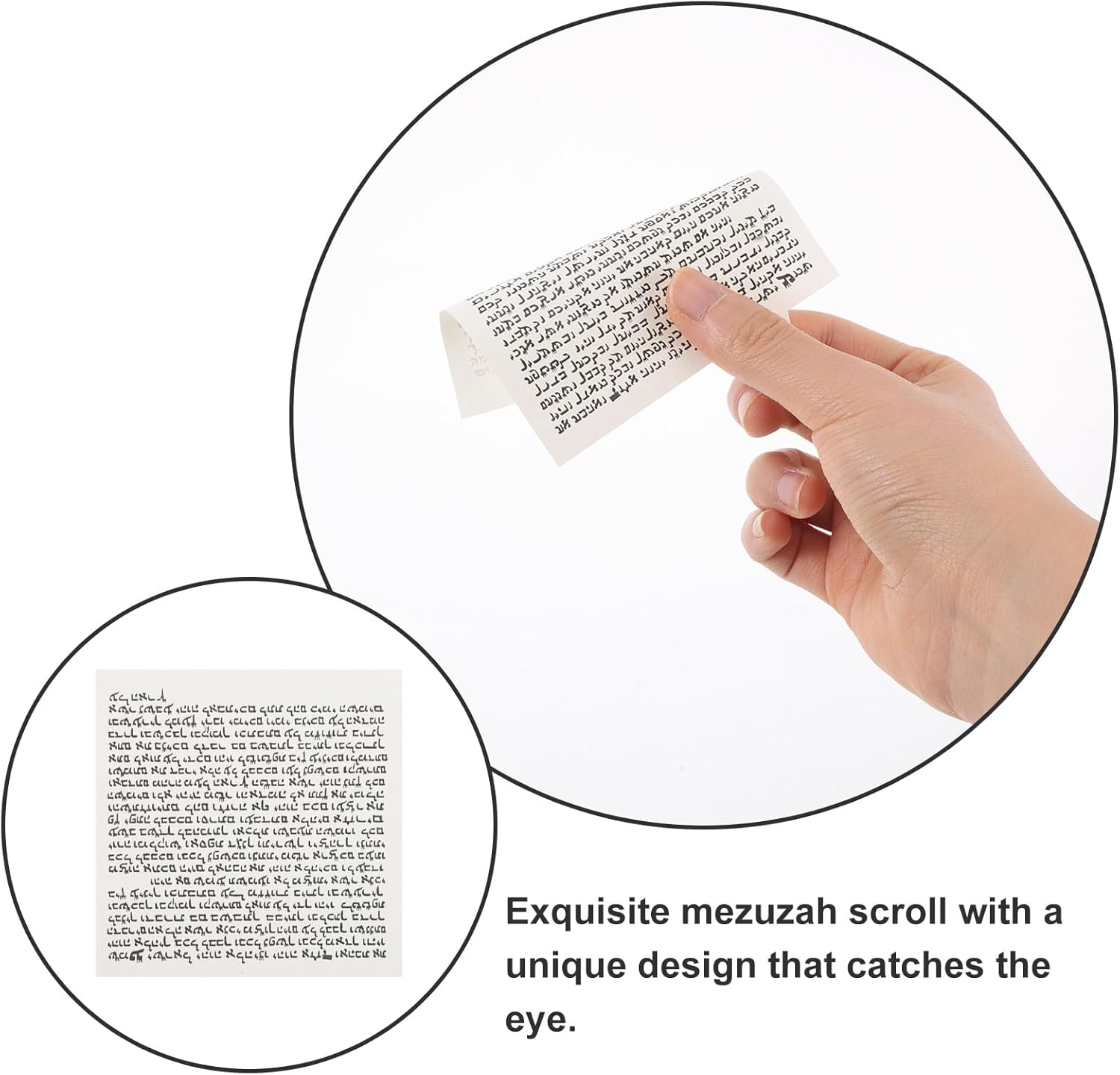 LUOZZY 50 Pcs Mezuzah Scrolls Set