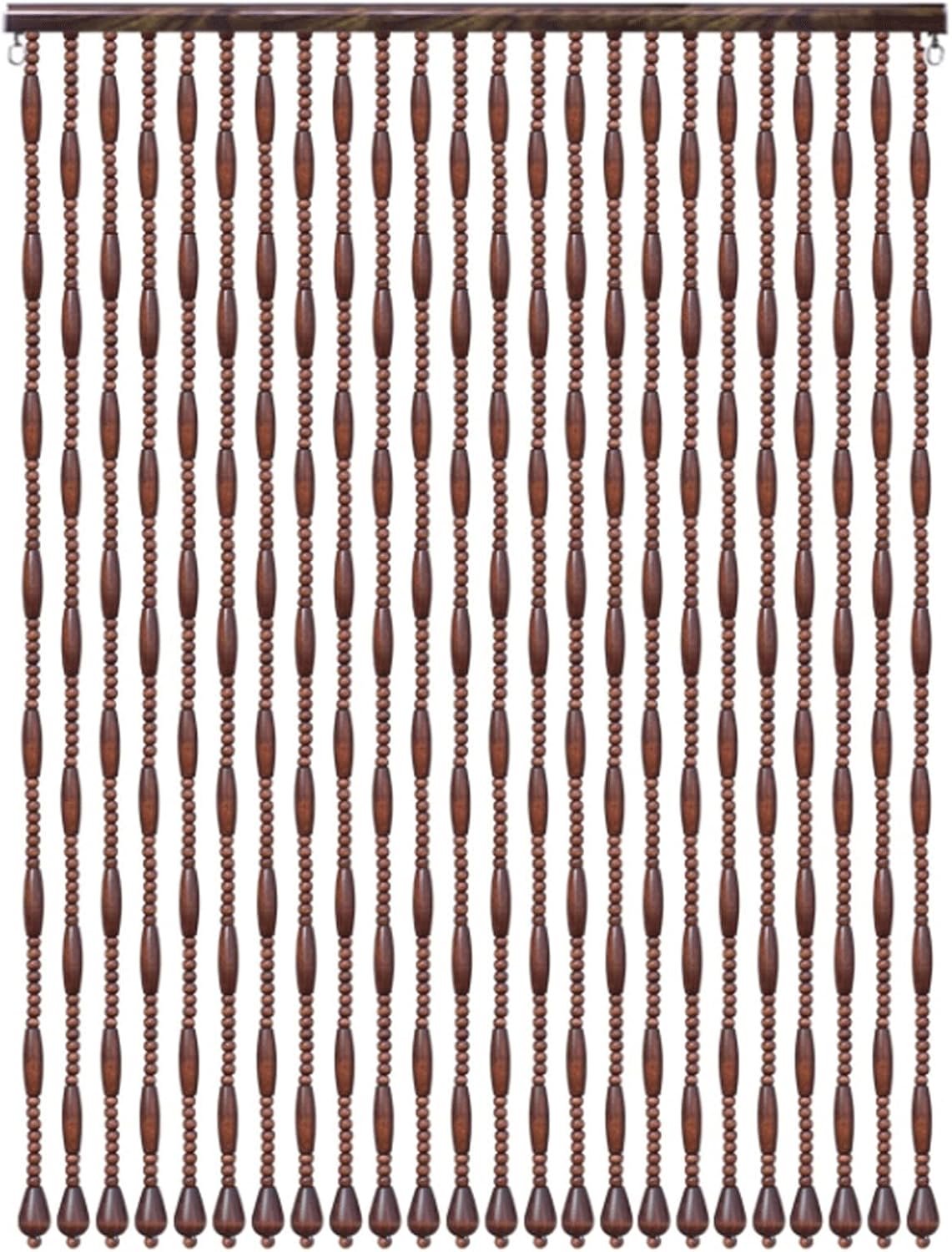 Natural Wooden Beaded String Curtains for Home Decor