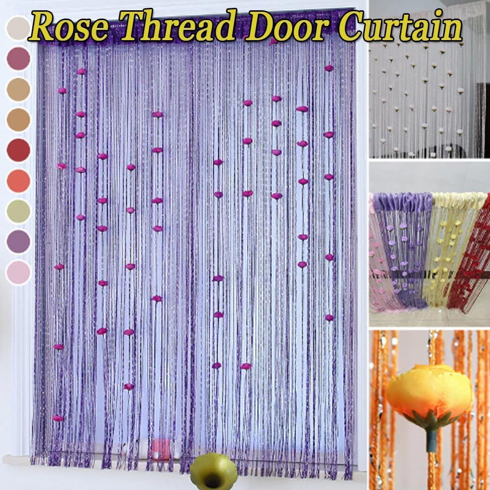 Manutox Rose Thread Door Curtain - 3937 x 7874in