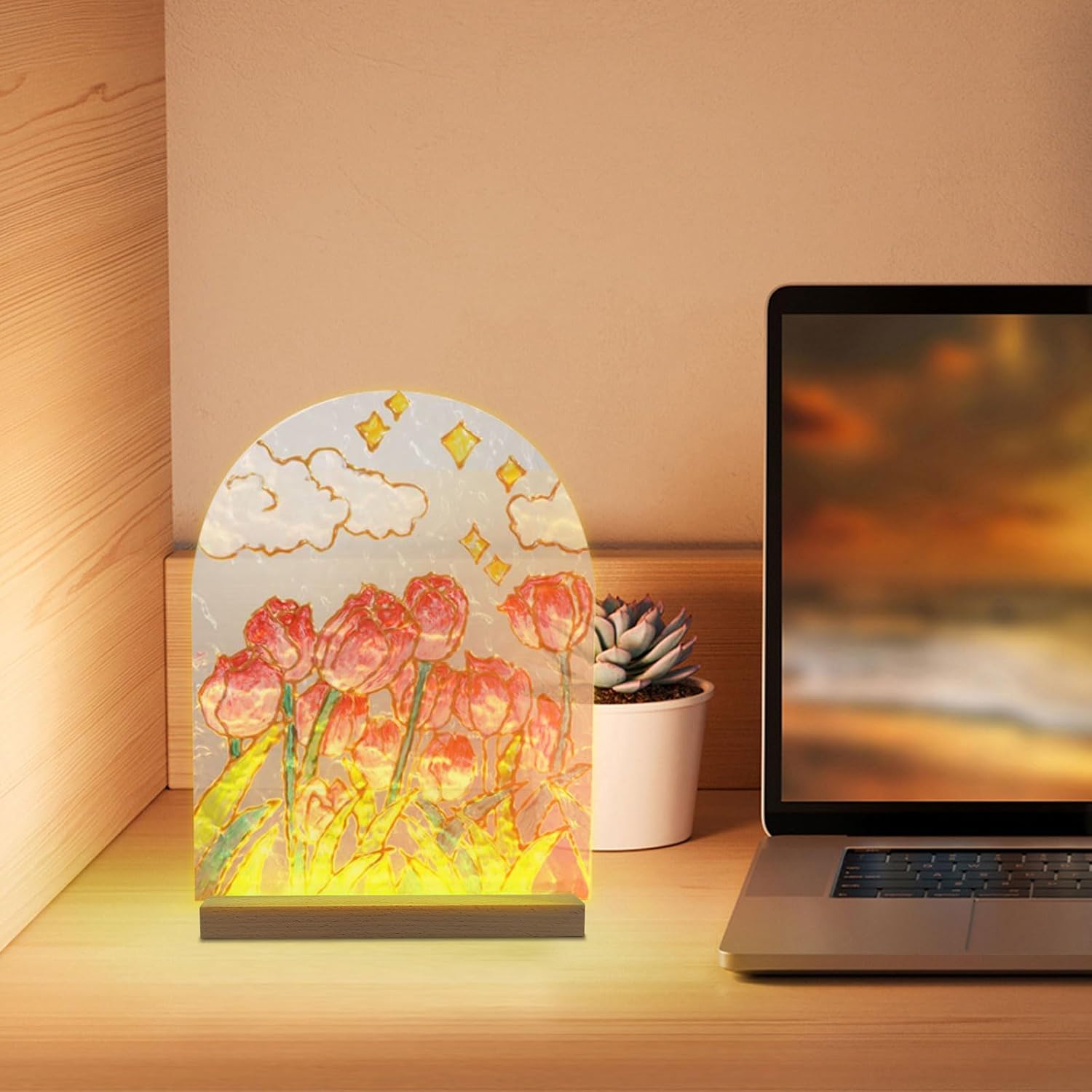 118 Inch Rectangle LED Lighted Display Base Stand