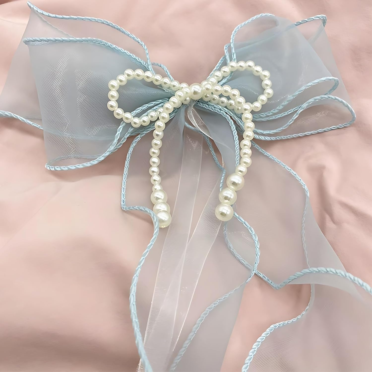 Turbokey Bowknot Curtain Tieback Set Pink