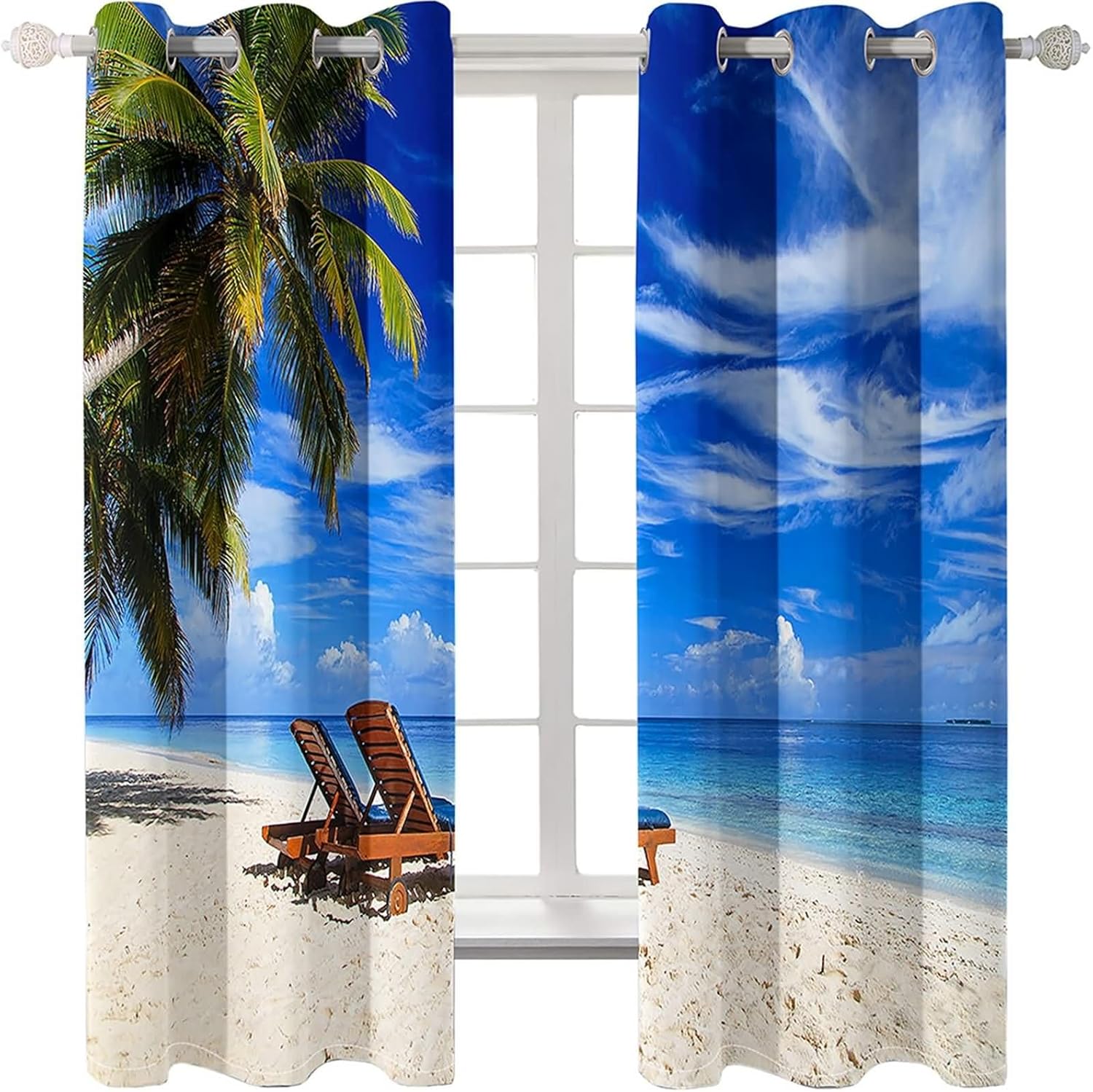 Homxi Blackout Curtains 2 Pack 40W x 63H In