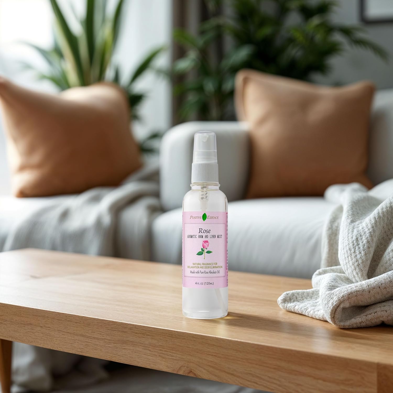 Rose Linen Room Spray Natural Home Fragrance