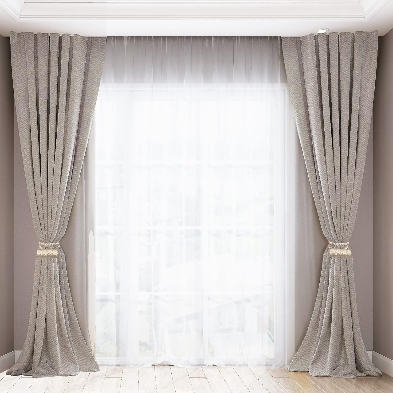 18 Inch Magnetic Curtain Holdbacks 4 Pack