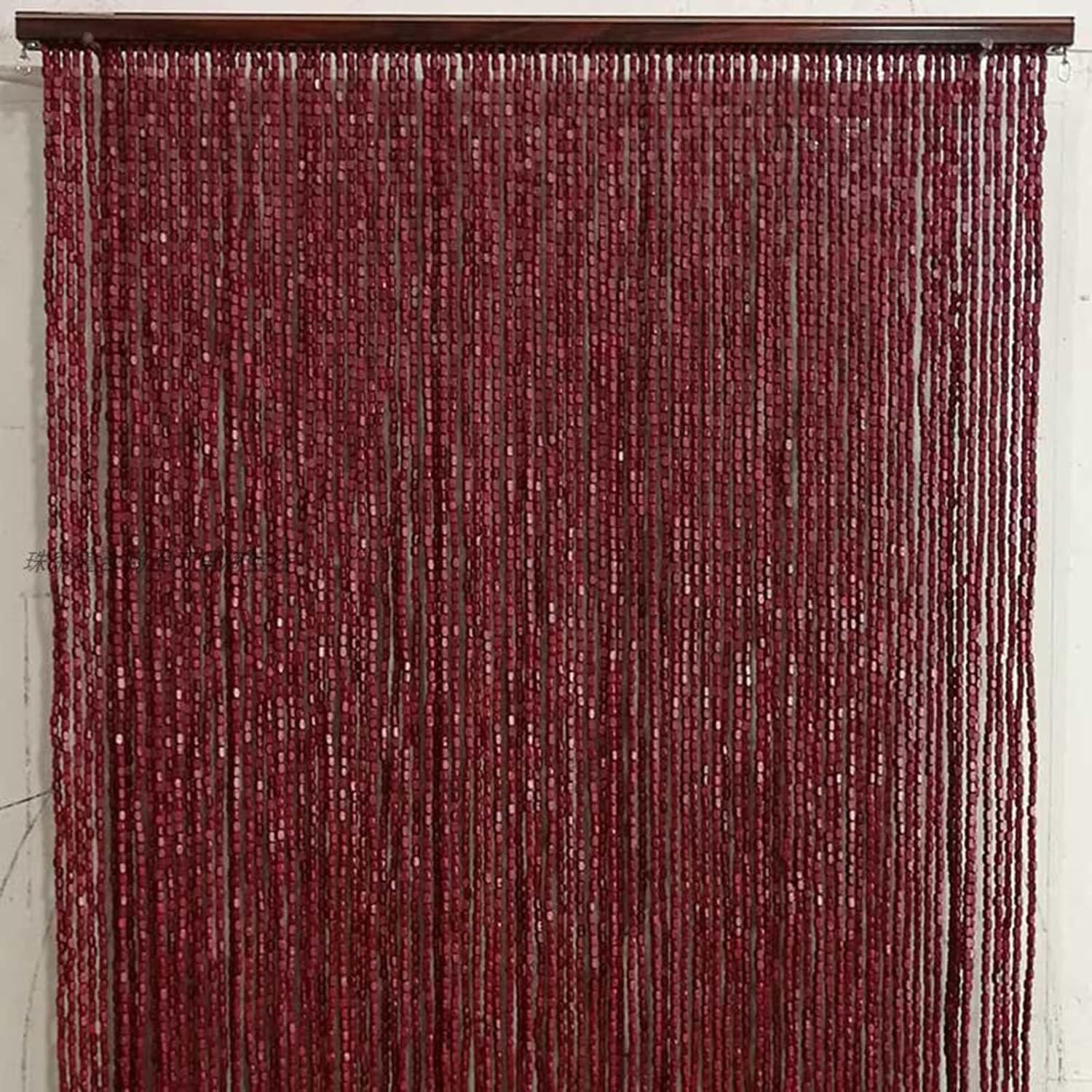 Bamboo Beaded Curtain for Doorway Room Divider with Fittings