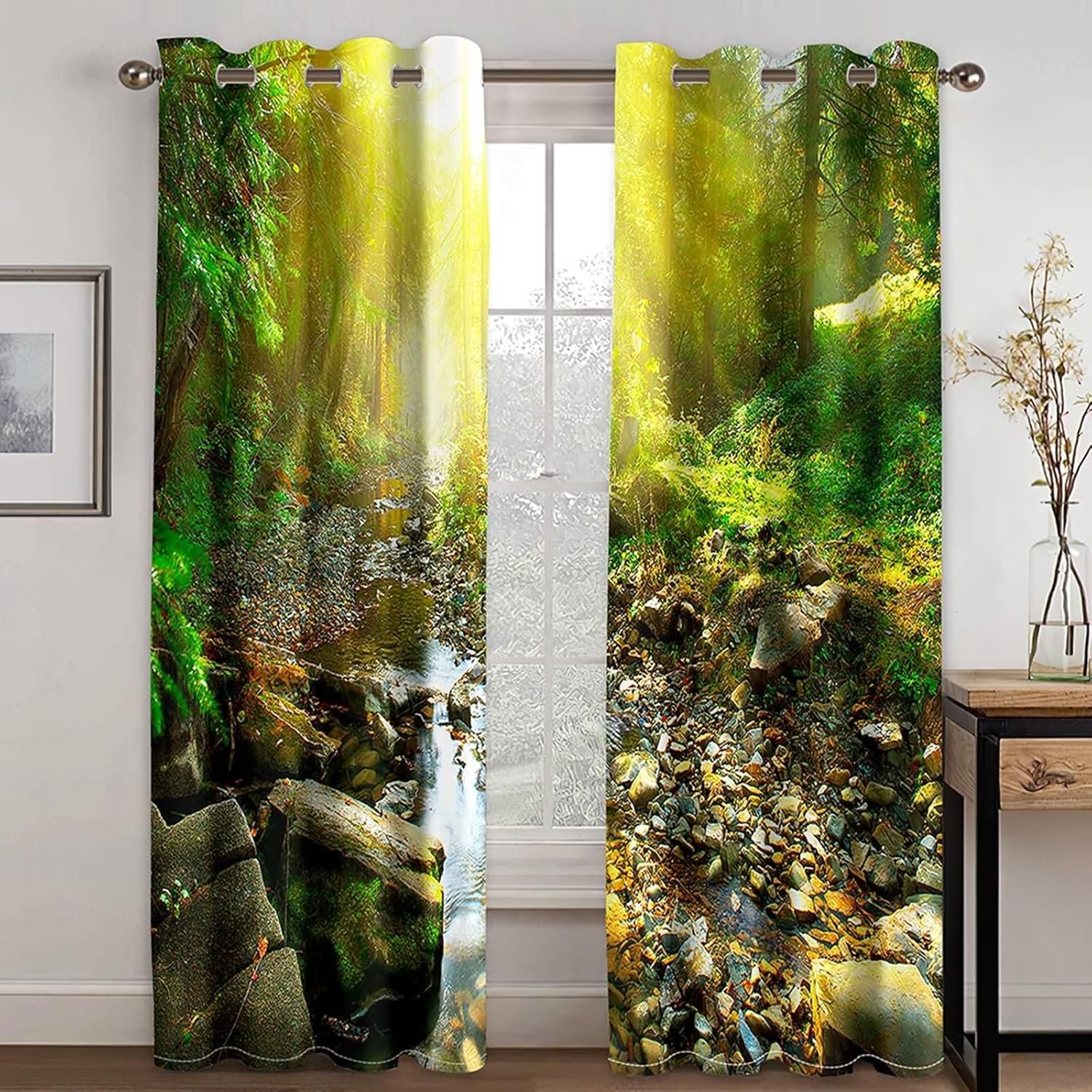 Homxi Double Panel Blackout Curtains Set