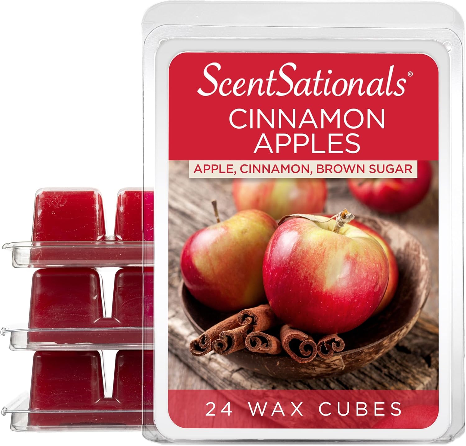 Scentsationals Wax Melts Cinnamon Apples 24-Cubes 10oz