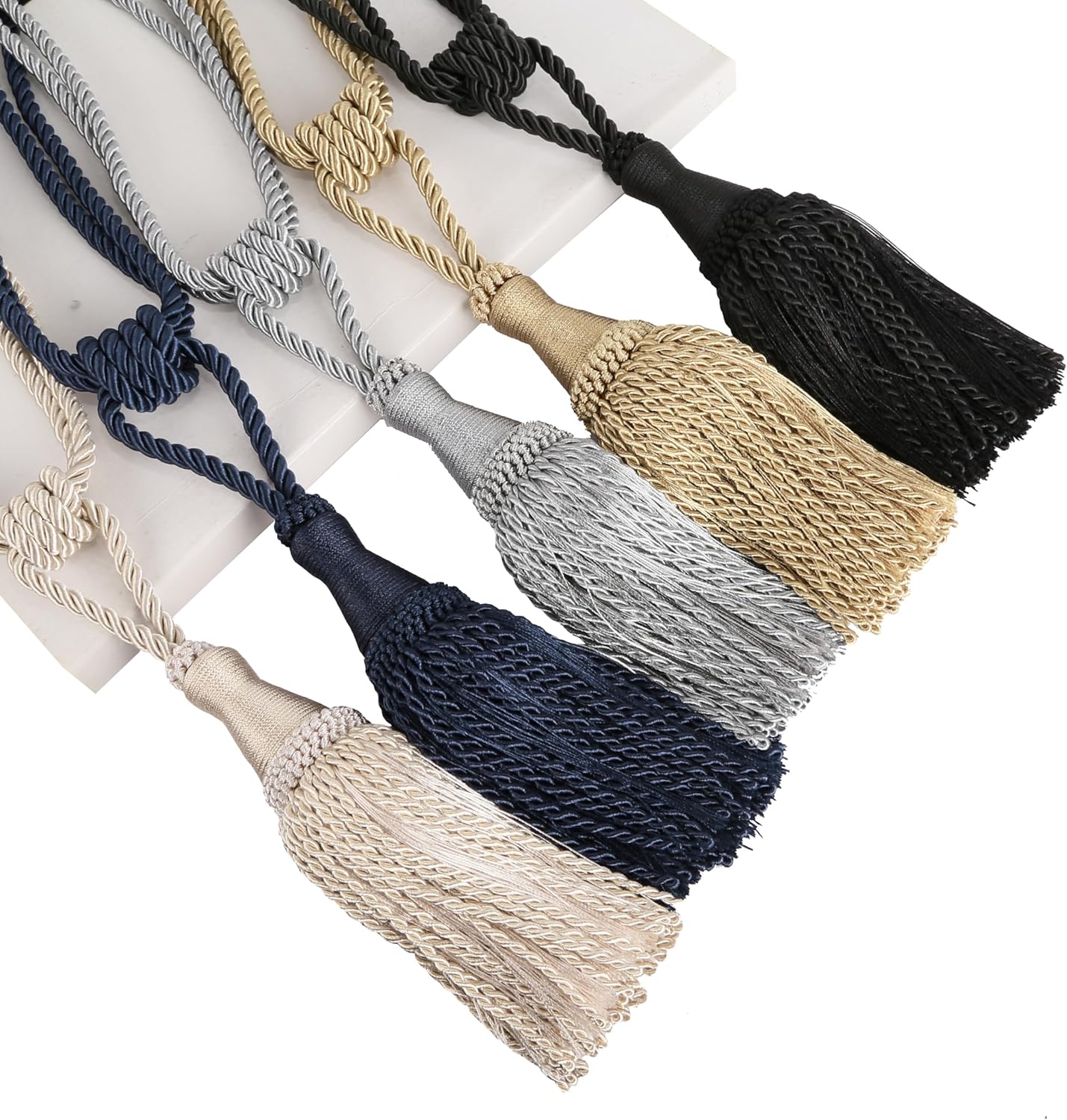 2 Pack Curtain Tiebacks with Tassel Modern Style