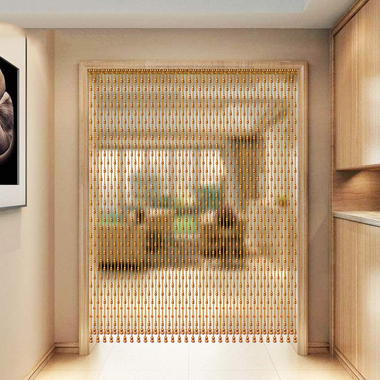 Wooden Bead Curtain for Doors and Windows