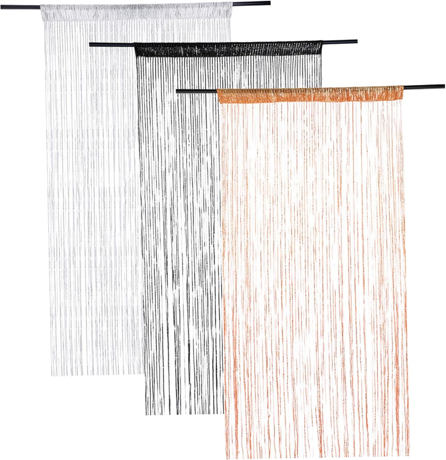 Shiny Door Beads Curtain 39x79 Orange