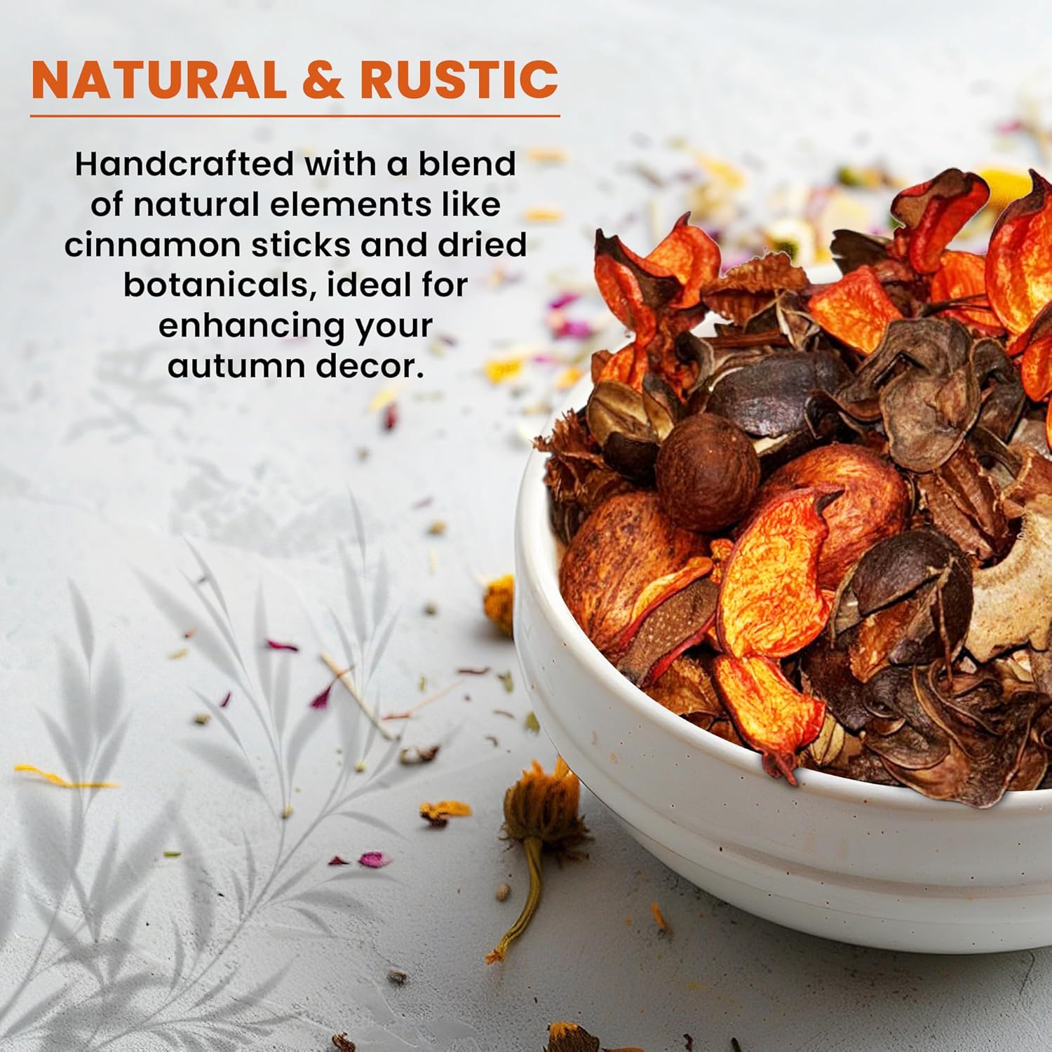 Pumpkin Cinnamon Fall Potpourri Bag - Cozy Autumn Scent