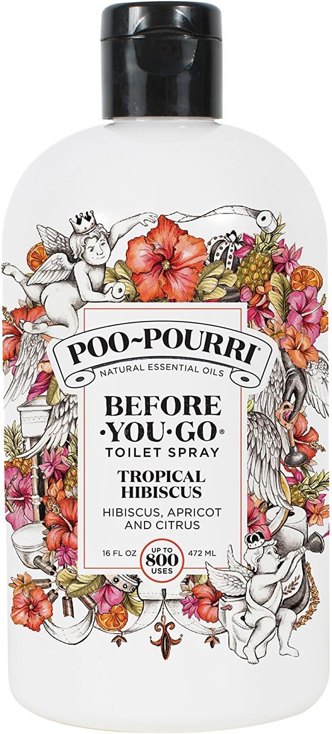 Poo Pourri Before You Go Toilet Spray 16 Ounce Tropical Hibiscus Refill