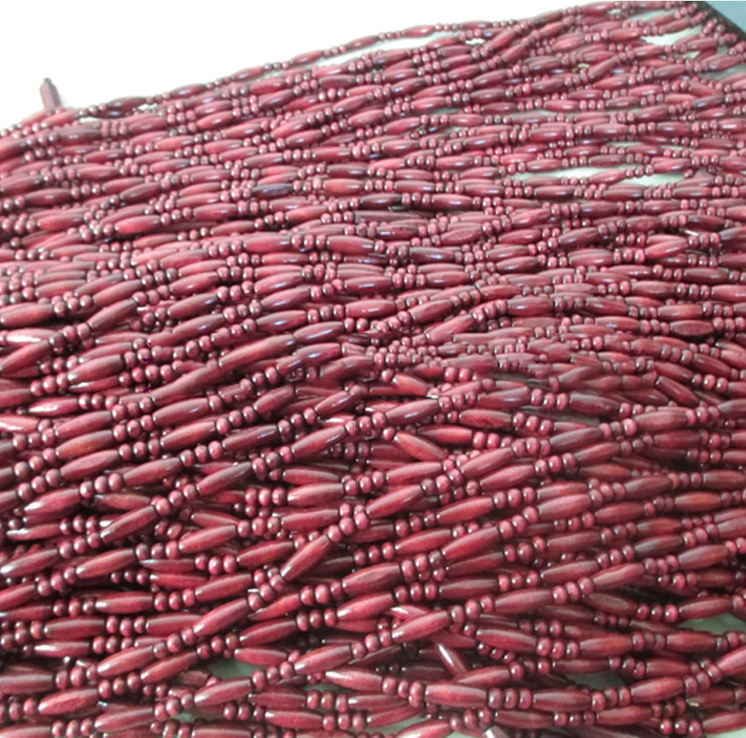 Natural Wooden Beaded Door Curtain for Home