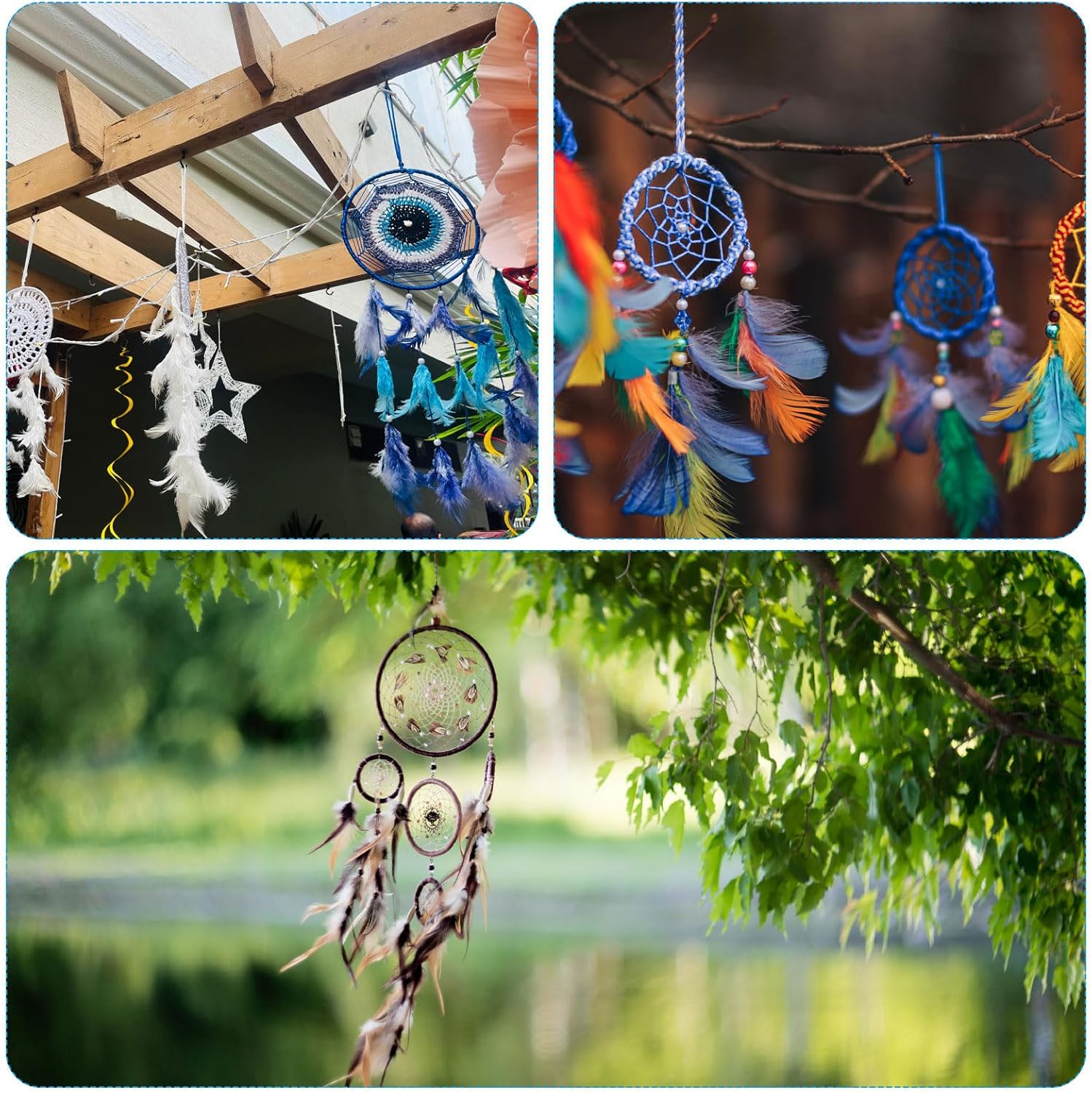 PATIKIL DIY Dream Catcher Kit Purple Style 3
