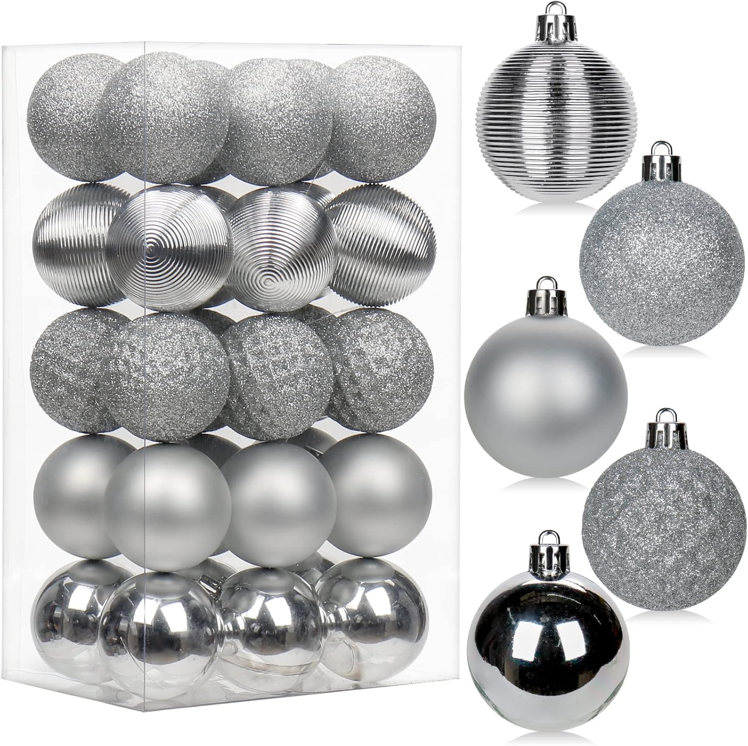 30PCS 2 Inch Shatterproof Gold Xmas Tree Balls