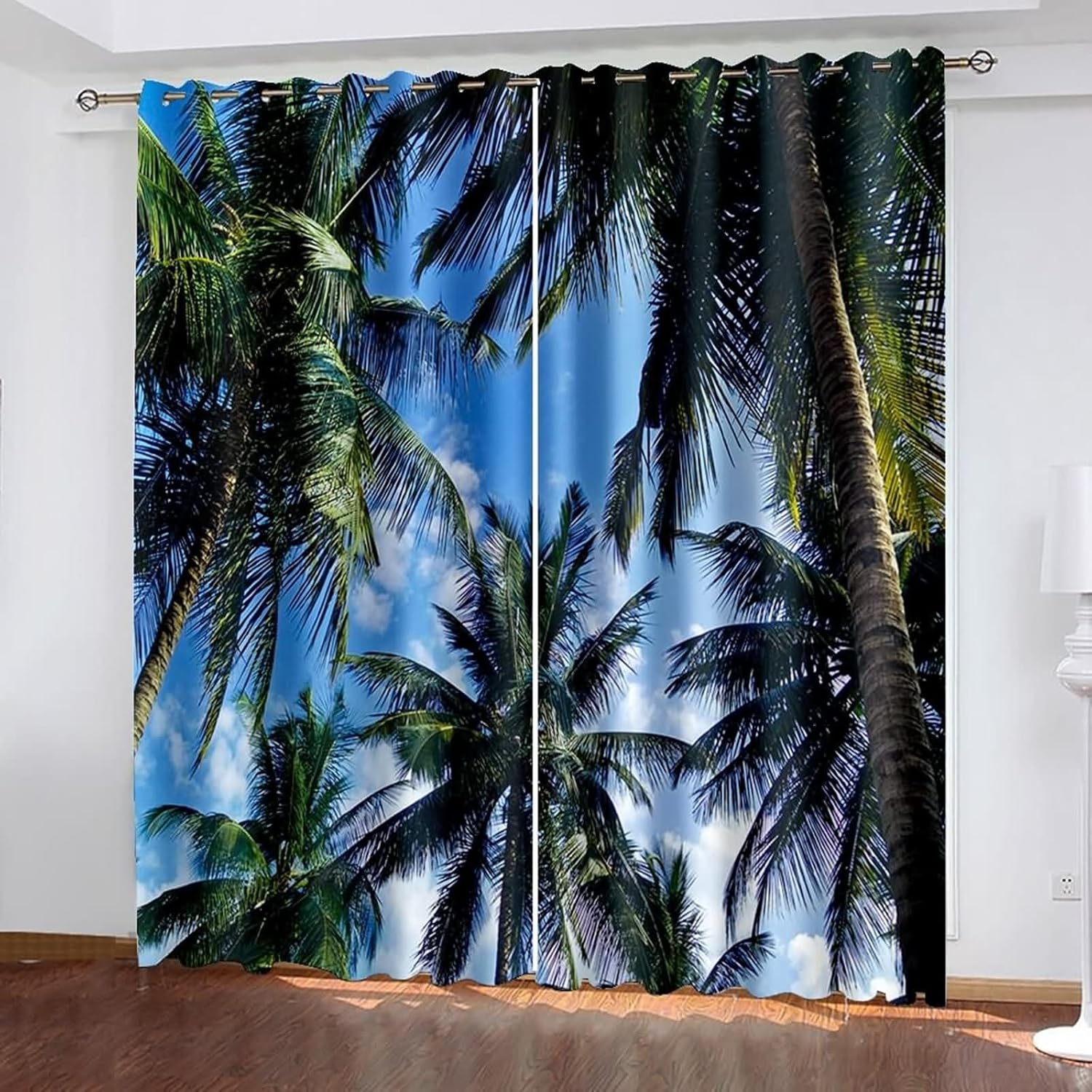 Homxi 2 Panel Blackout Curtains Set for Bedroom