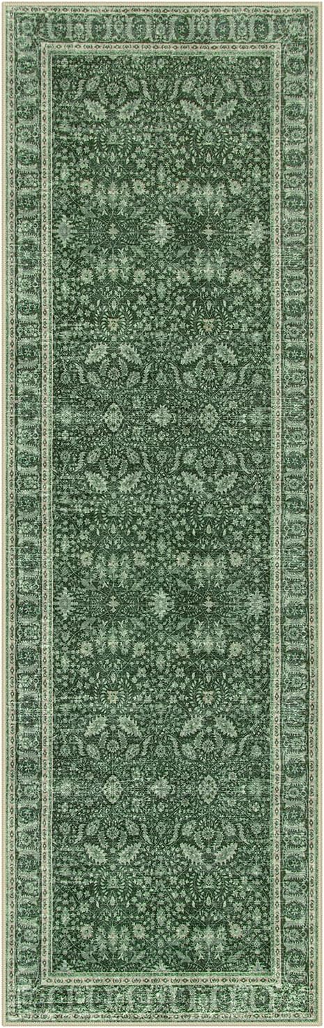 Lahome Vintage Green Runner Rug for Hallways
