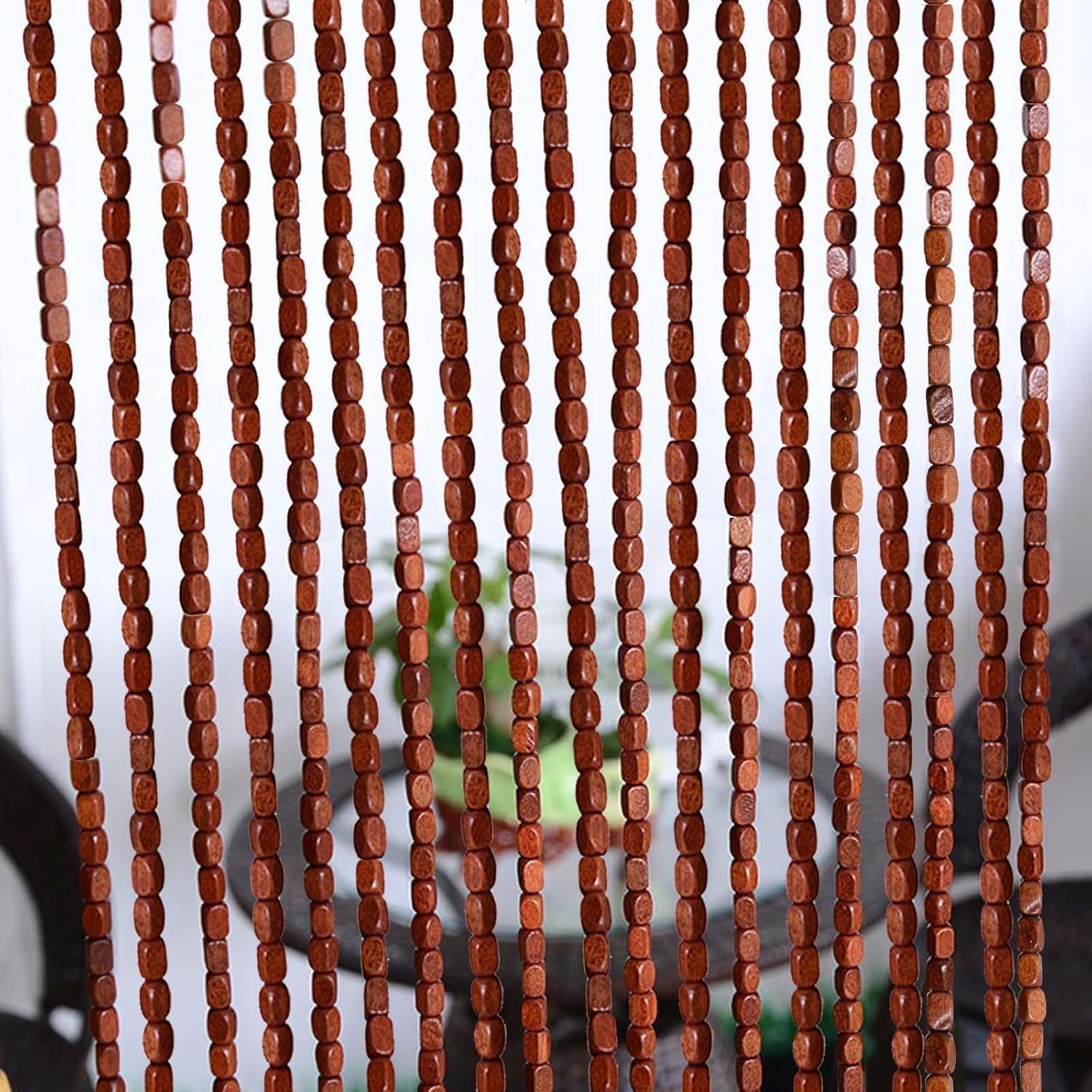 Wooden Beaded Bamboo Door Curtain 60-140 Strings