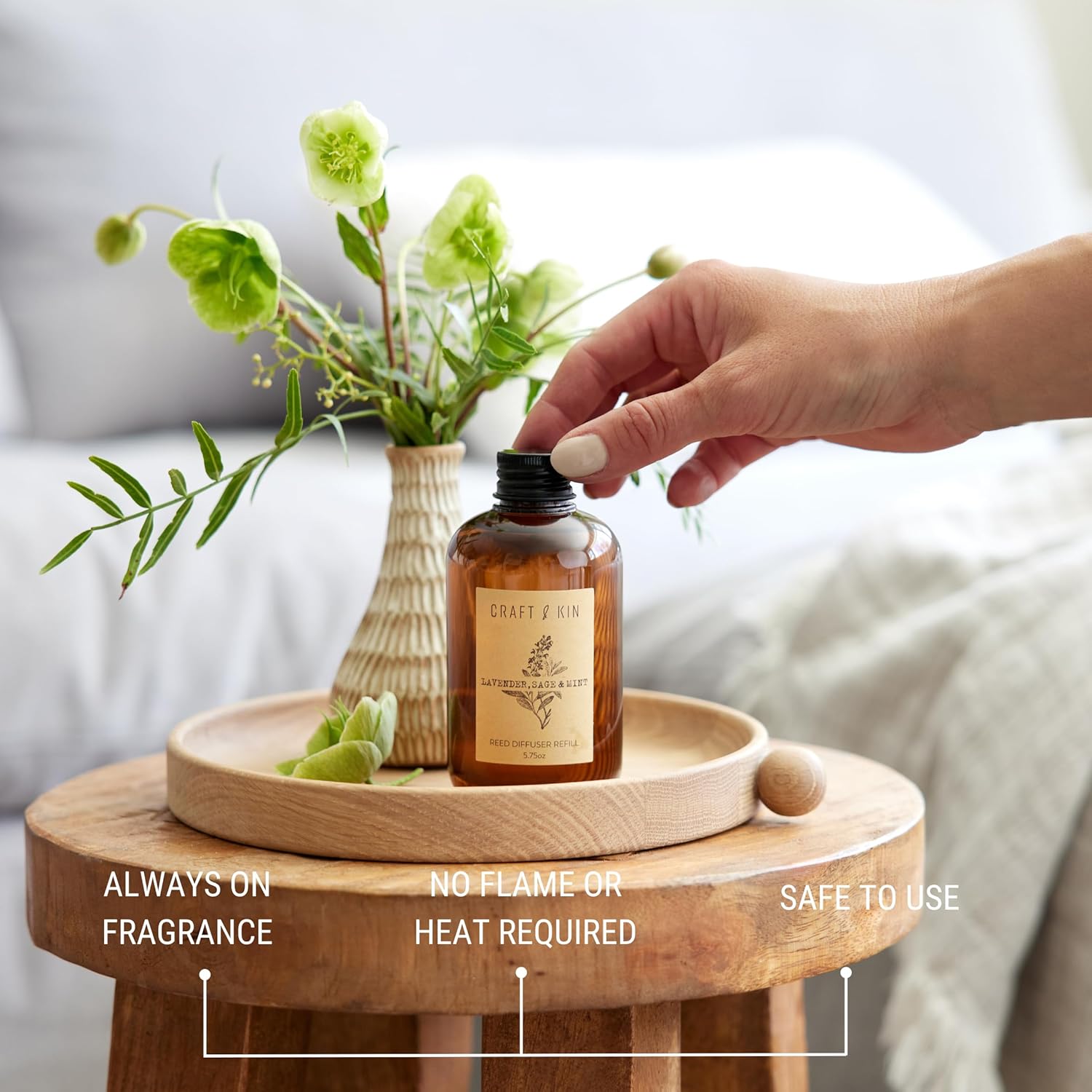 Lavender Sage Mint Reed Diffuser Oil Refill 575 Oz