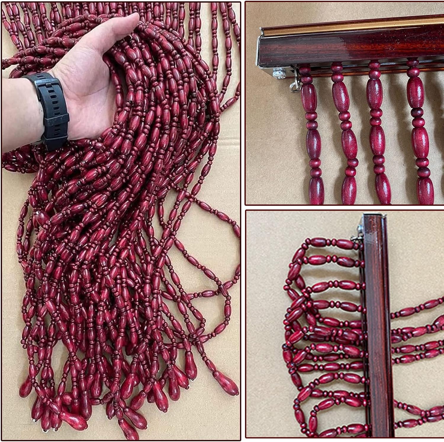 Bamboo Beaded Door Curtain for Home Dcor 1